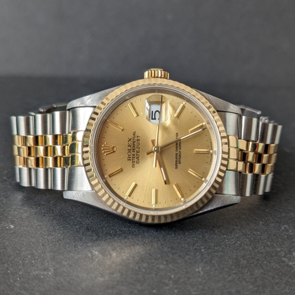 36mm Champagne Dial DateJust  side