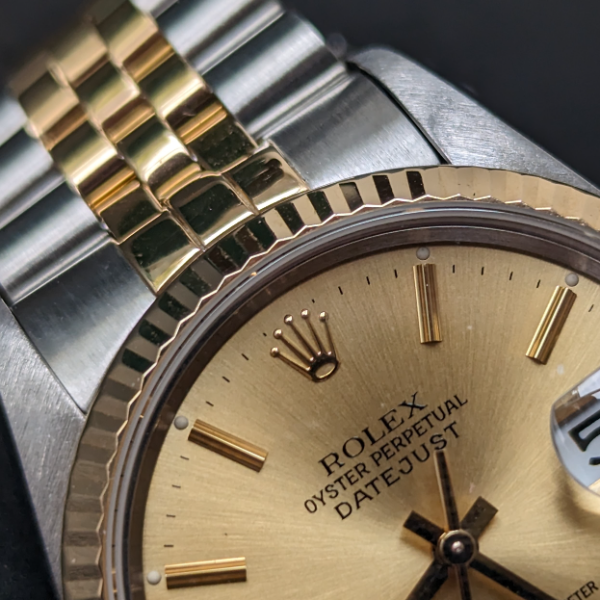 36mm Champagne Dial DateJust  clasp