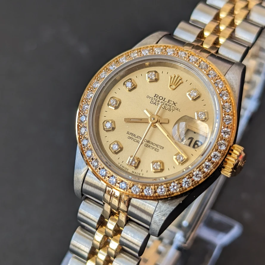 26mm DateJust Diamond Bezel and Dial front