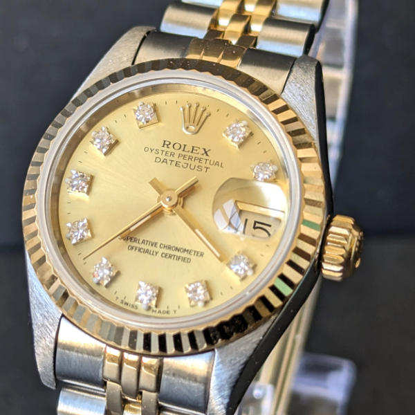 Small diamond dial 26mm DateJust  front