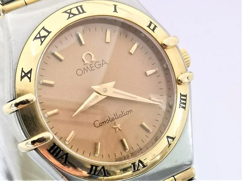 Test Constellation ref. 1262.10, champagne with gold baton hour markers - front view
