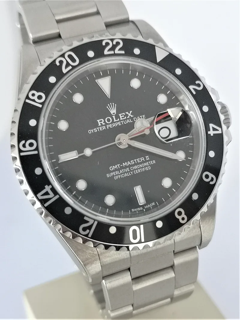 Pre-owned Rolex GMT-Master-II ref. 16710LN 1990, Black