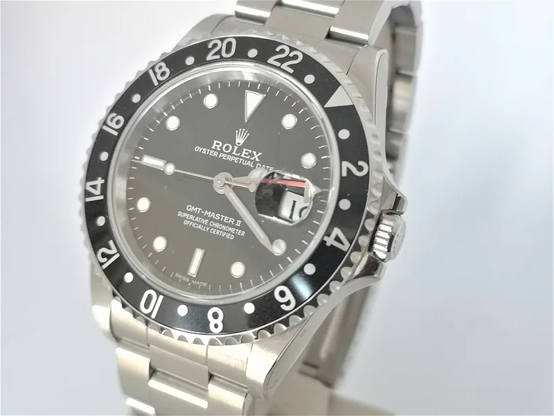 Rolex GMT-Master-II ref. 16710LN, black - front view