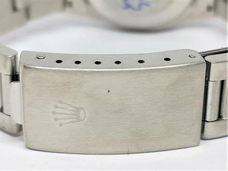 Rolex Oyster Perpetual 31mm ref. 77080, salmon pink arabic dial - crown and case