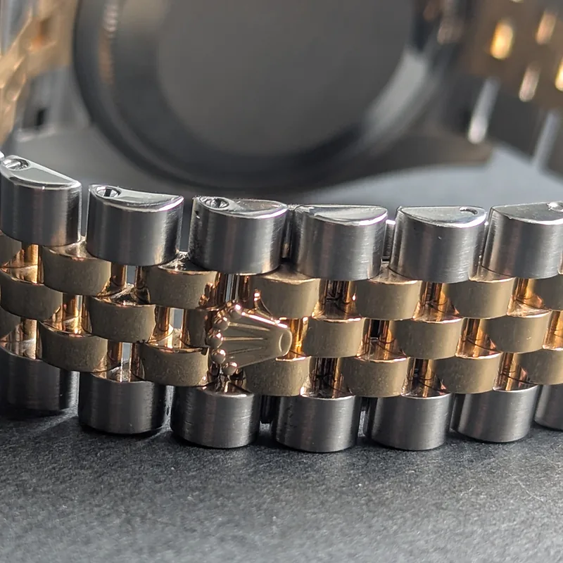 ROLEX DATEJUST 36MM ref. 116233, original champagne factory diamond dial - dial close-up