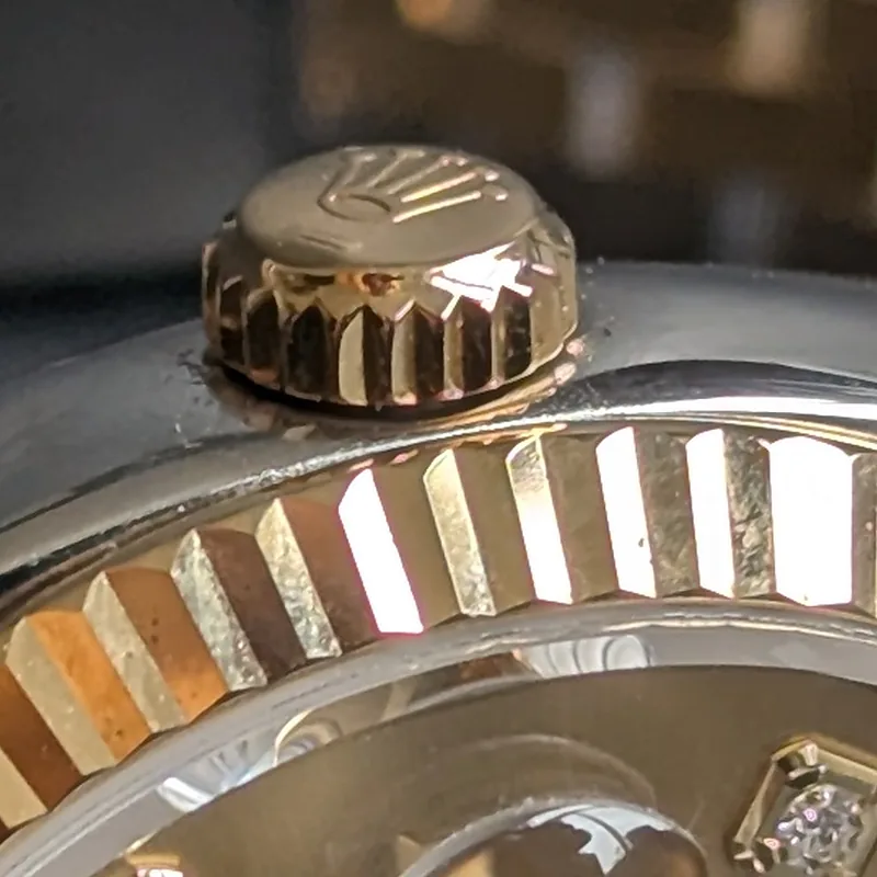 ROLEX DATEJUST 36MM ref. 116233, original champagne factory diamond dial - clasp