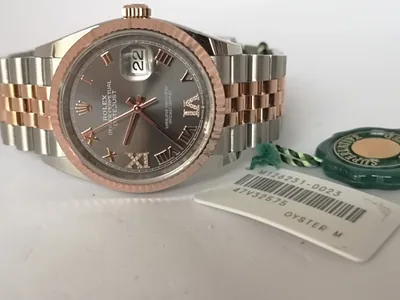 ROLEX DATEJUST 36MM ref. 126231, rhodium diamond dial - crown and case