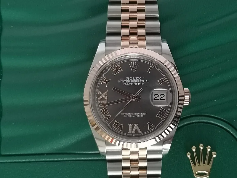 ROLEX DATEJUST 36MM ref. 126231, rhodium diamond dial - additional view