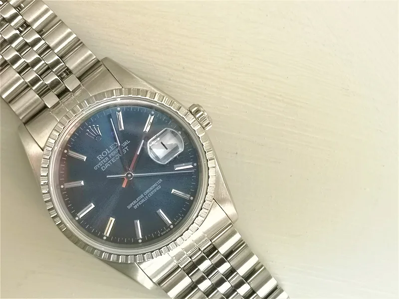 Rolex DateJust 36mm ref. 16220, blue with baton hour markers - additional view