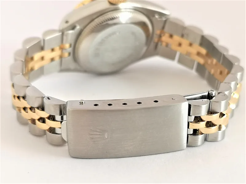 Rolex DateJust 26mm ref. 69173, custom champagne diamond dot dial - bracelet