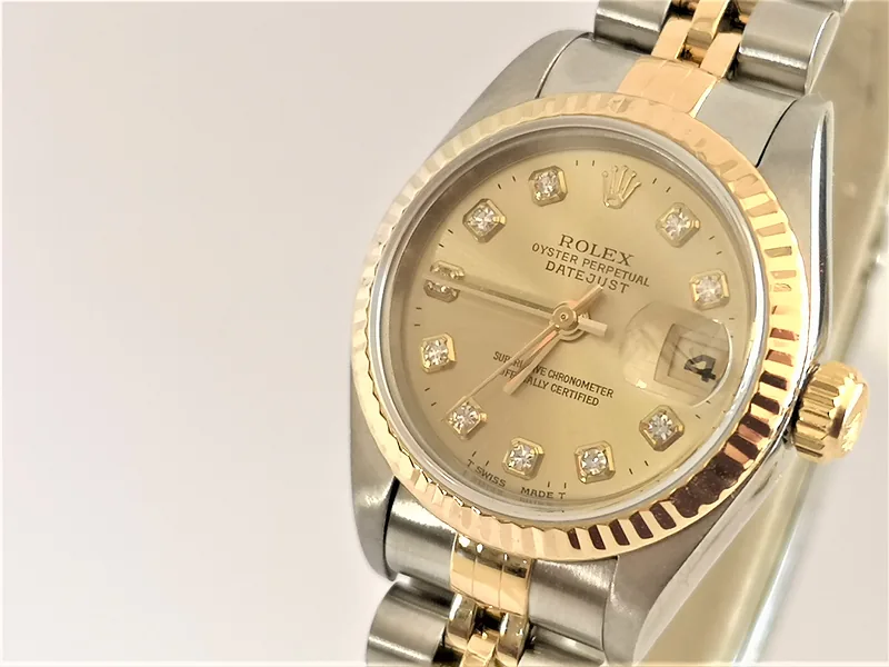 Rolex DateJust 26mm ref. 69173, original diamond dot dial - bracelet
