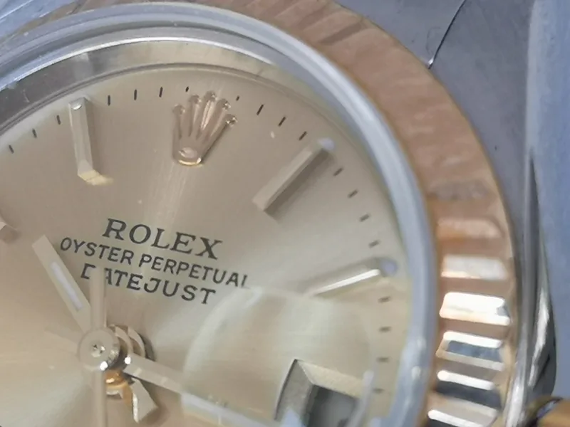 Rolex DateJust 26mm ref. 79173, champagne with gold baton hour markers - bracelet