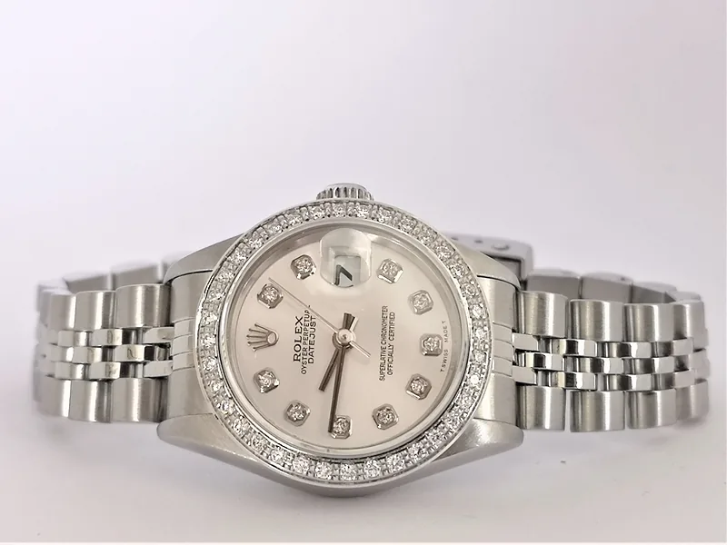 Rolex DateJust 26mm ref. 79174, custom diamond dot dial - bracelet