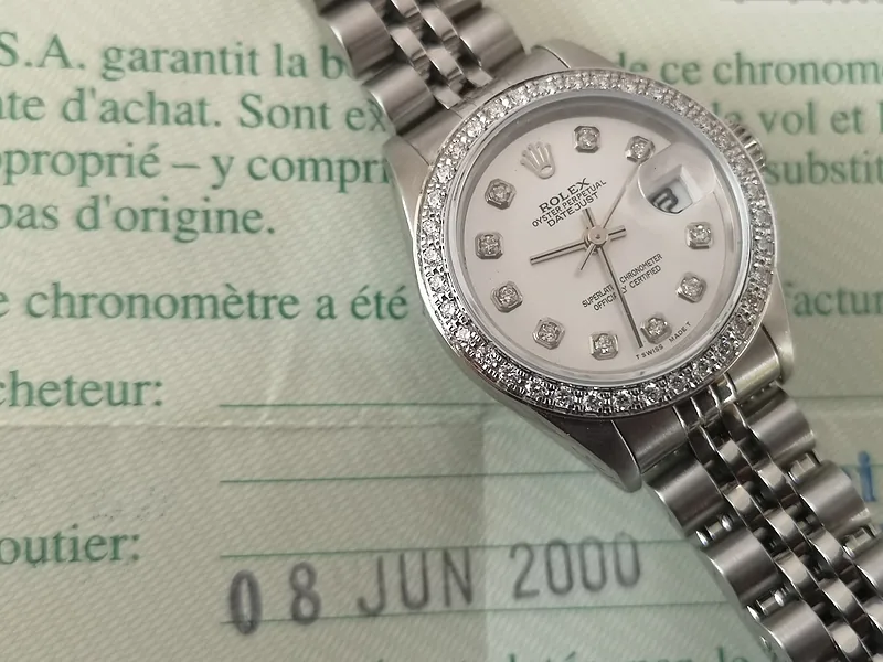 Rolex DateJust 26mm ref. 79174, custom diamond dot dial - additional view