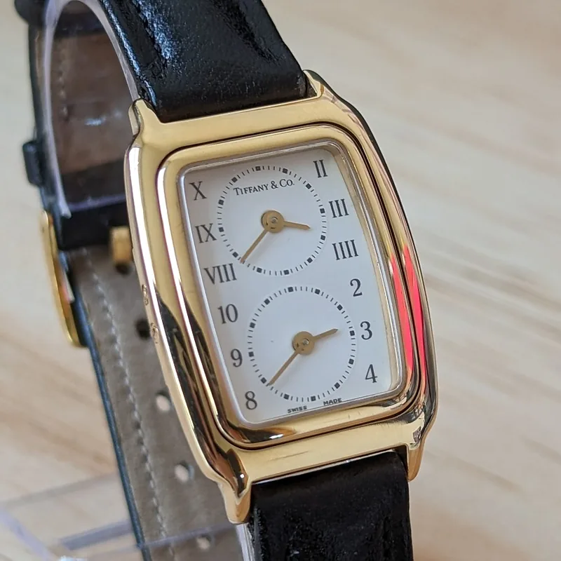 Tiffany Dual-Time ref. L203, white - side profile