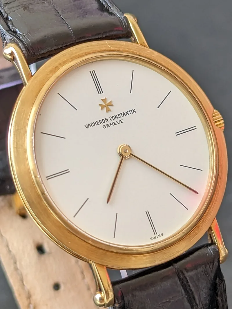 Pre-owned Vacheron-constantin Patrimony ref. 39206 1990, White