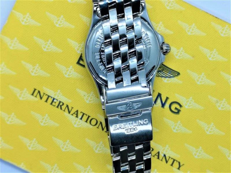 Breitling Starliner-Acier ref. A71340, blue with original diamond dot dial - bracelet