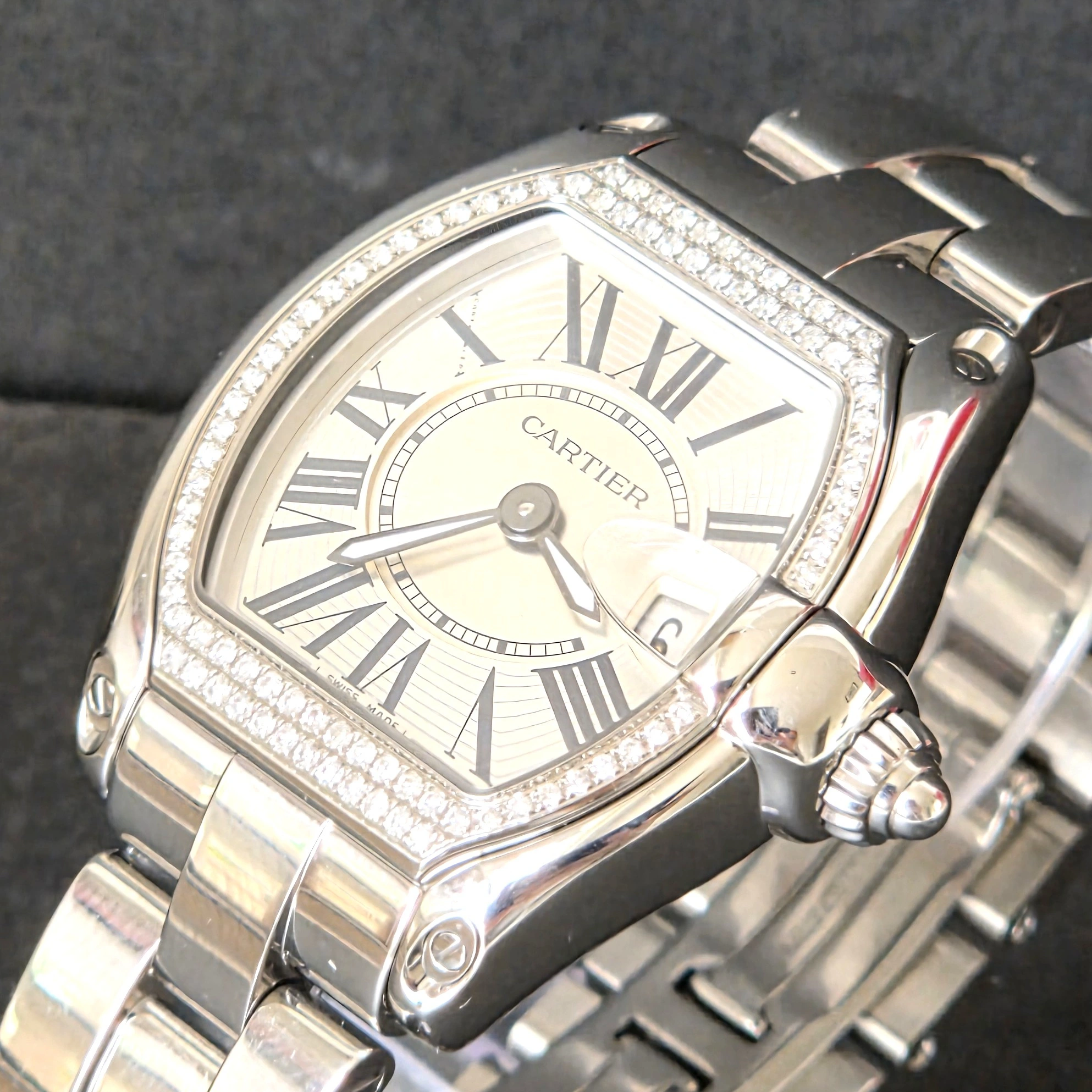 Cartier Roadster with Diamonds front