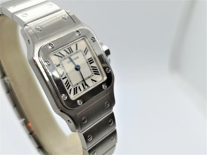 Steel Cartier Santos Galbee front