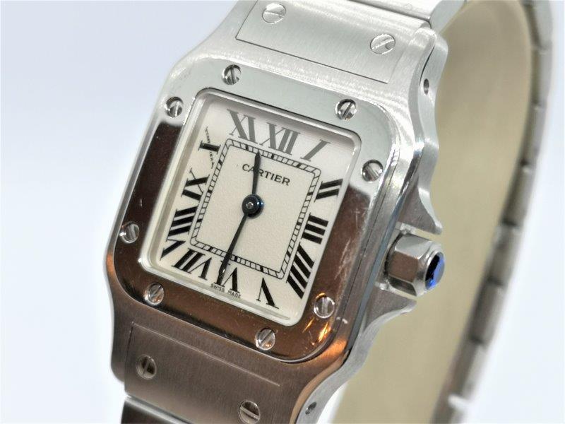 Steel Cartier Santos Galbee dial