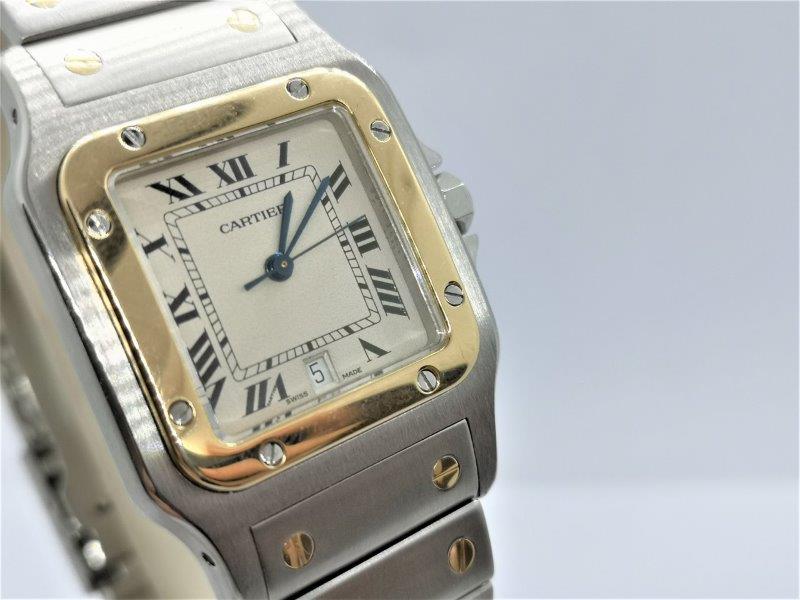 Steel Santos Galbee in Steel and Gold front