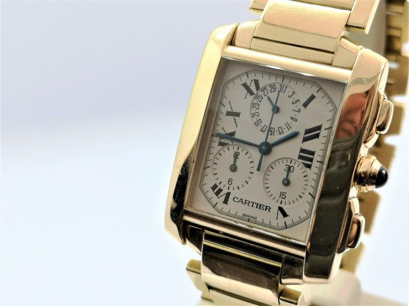 Cartier Tank Francaise in 18ct Gold dial