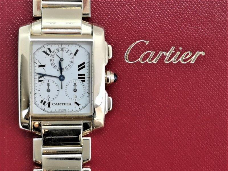 Cartier Tank Francaise in 18ct Gold side