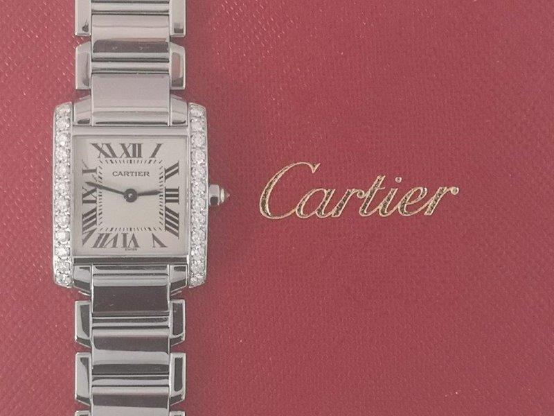 Tank Francaise with Diamond Bezel dial