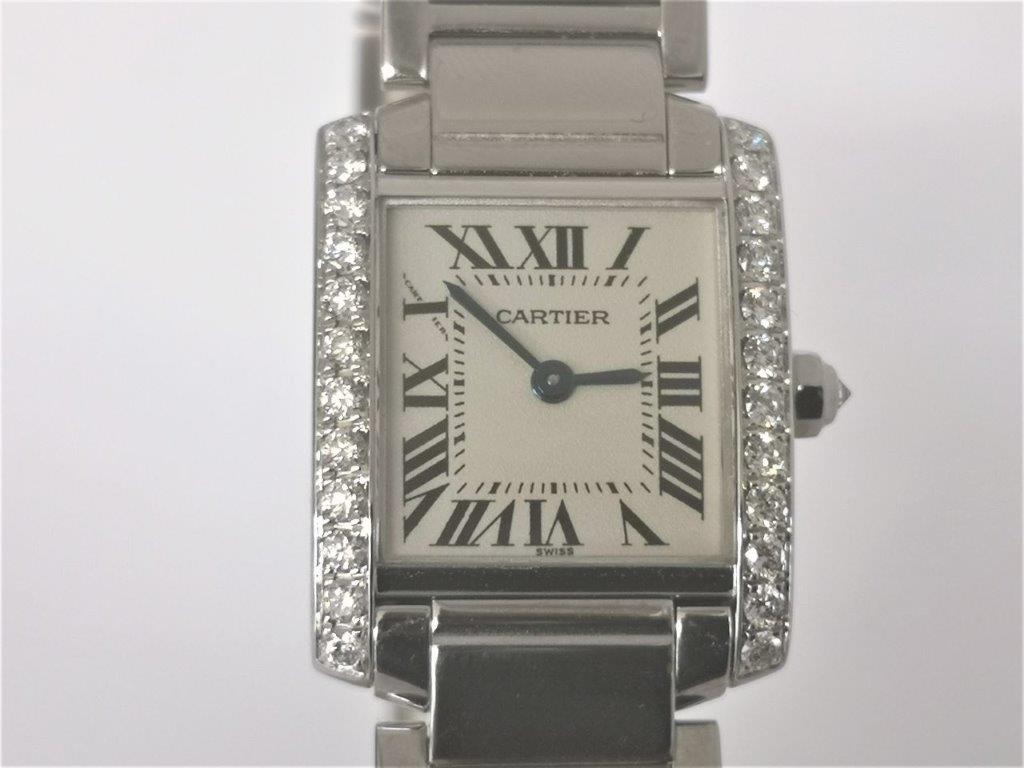 Tank Francaise with Diamond Bezel bracelet