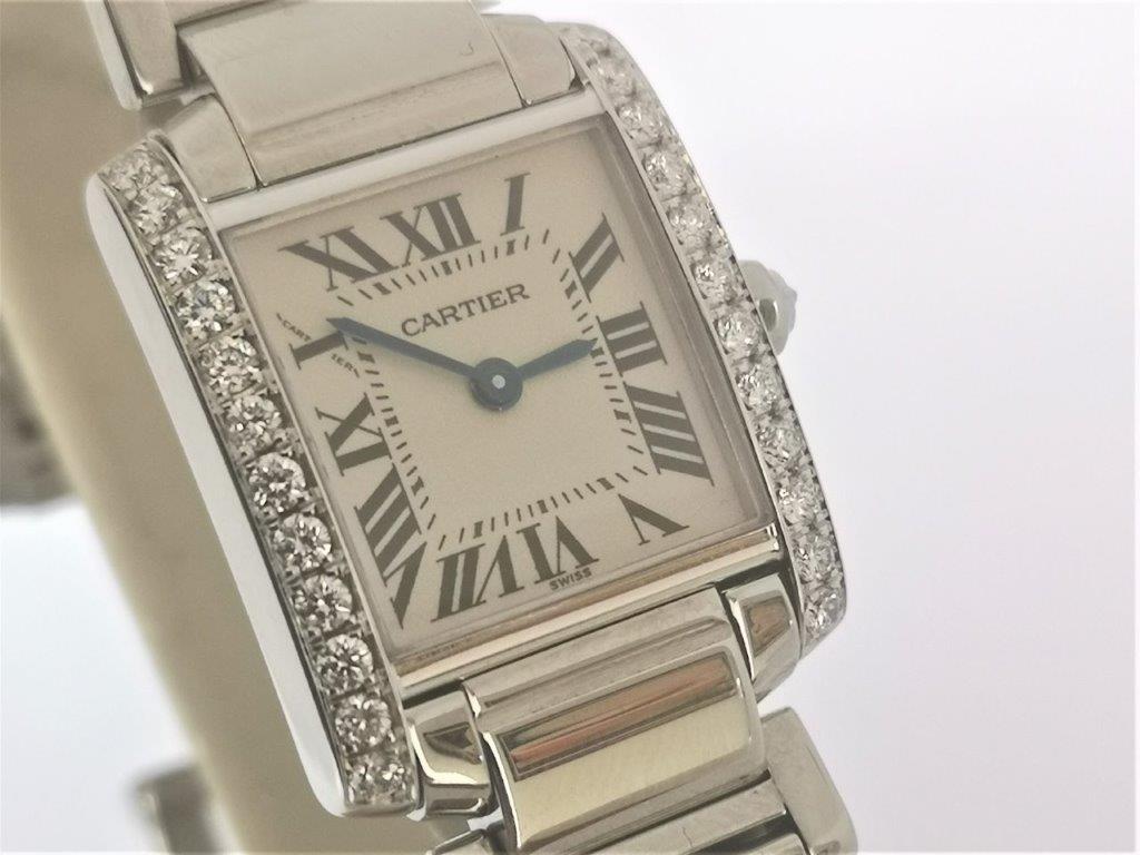 Tank Francaise with Diamond Bezel