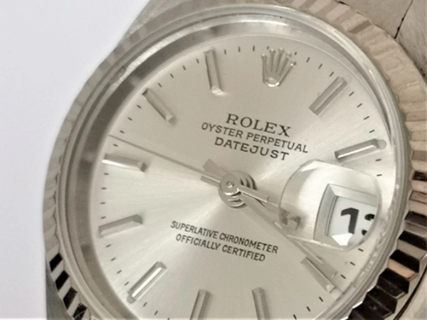 Steel ladies Rolex Date bracelet