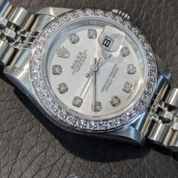 26mm Rolex Date with diamonds dial