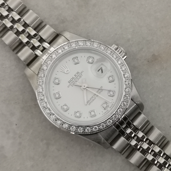 26mm Rolex Date with diamonds bracelet