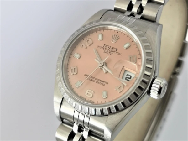 26mm pink ladies Rolex Date  dial