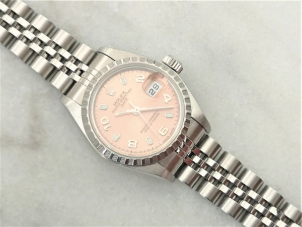 26mm pink ladies Rolex Date  clasp