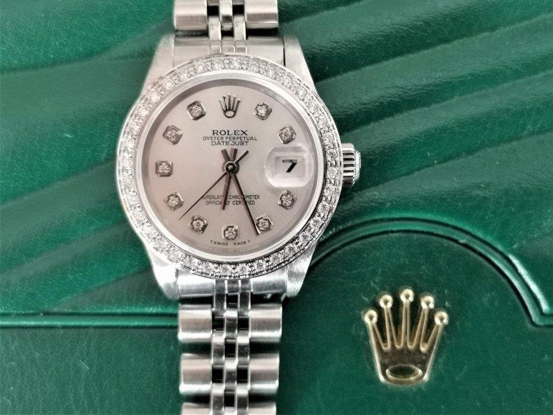 Grape on steel Midi Rolex clasp