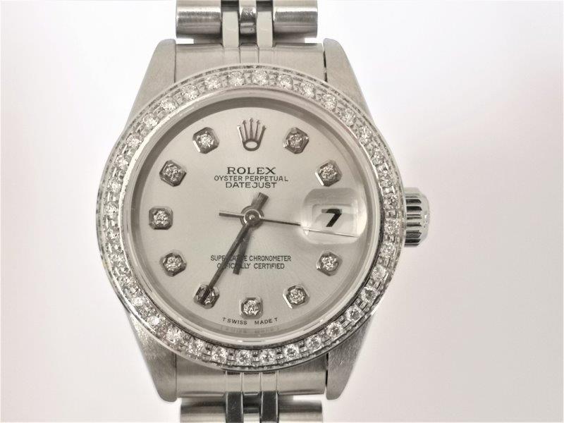 Grape on steel Midi Rolex dial