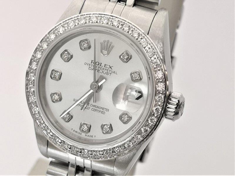 Grape on steel Midi Rolex crown