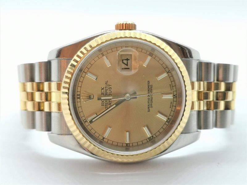 Rolex DateJust with concealed clasp crown
