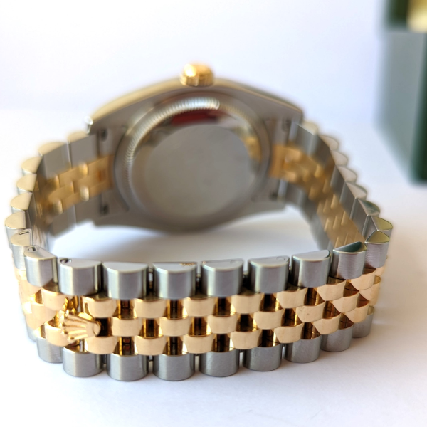 Diamond Dial Rolex DateJust with concealed clasp bracelet
