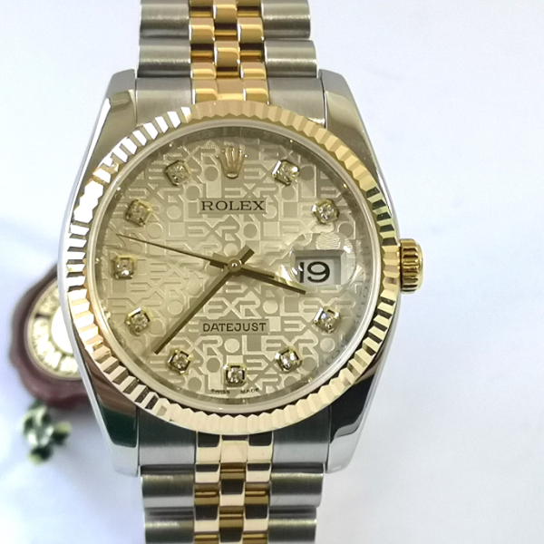 Rolex DateJust with concealed clasp dial