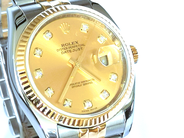 Rolex DateJust with concealed clasp front