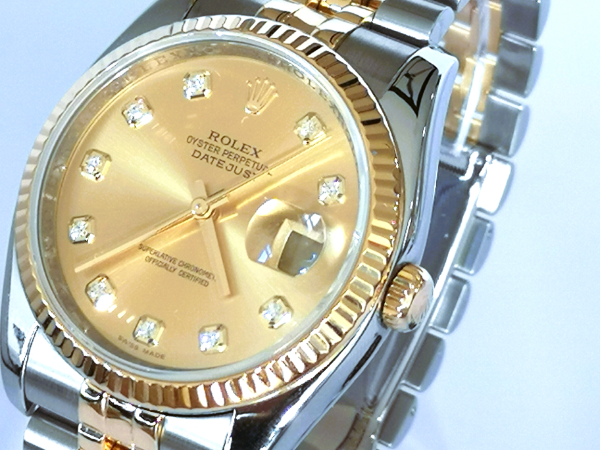 Rolex DateJust with concealed clasp dial