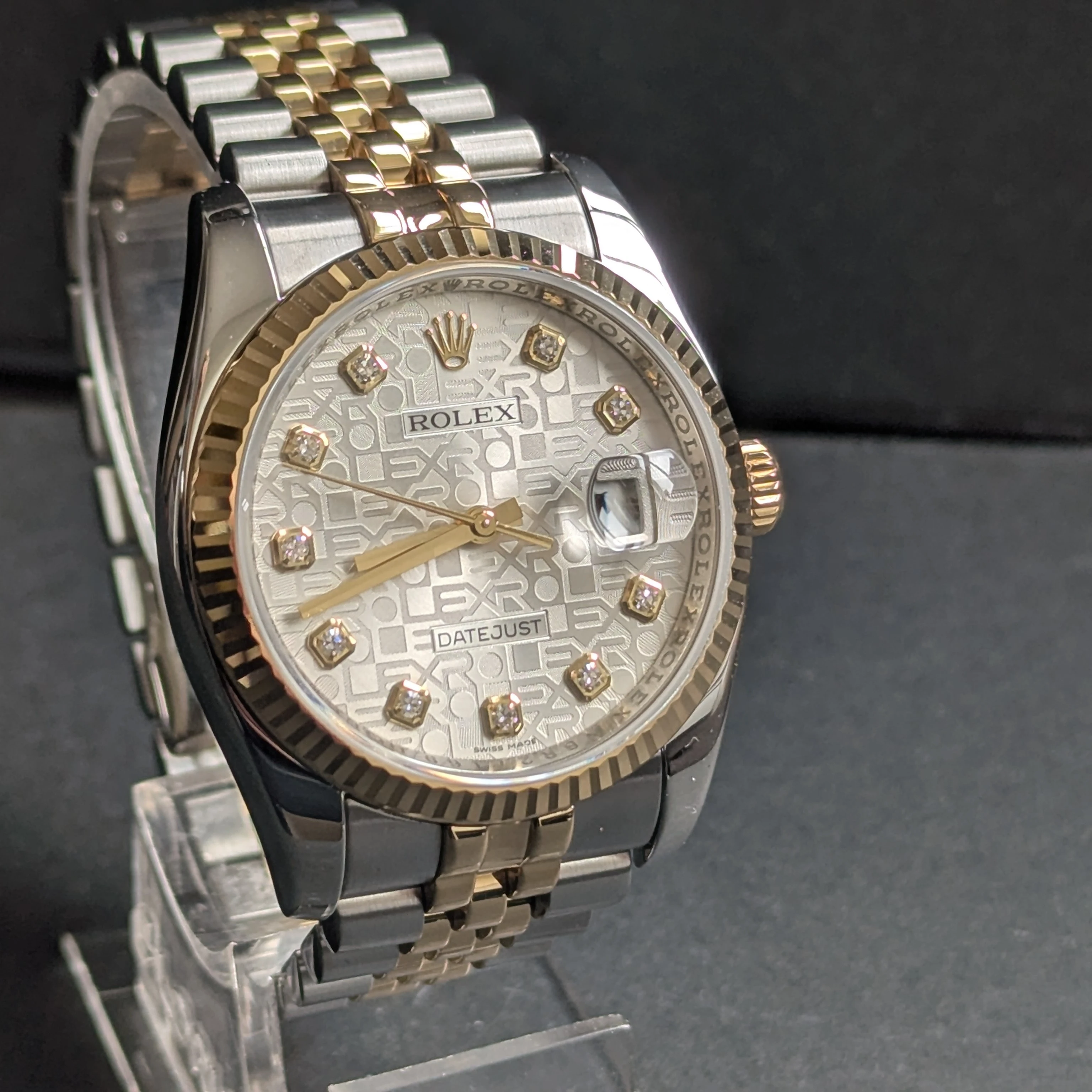 Silver Jubilee Diamond DateJust 36mm bracelet