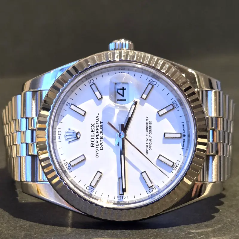 Rolex Datejust 41mm White Dial side