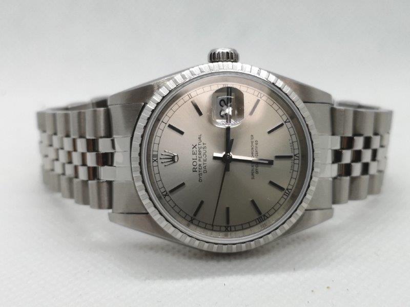 Rare variation of a 36mm Datejust with semi Fluted bezel in Steel clasp