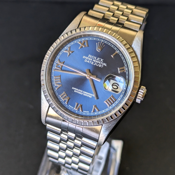 Blue Dial Gents DateJust front