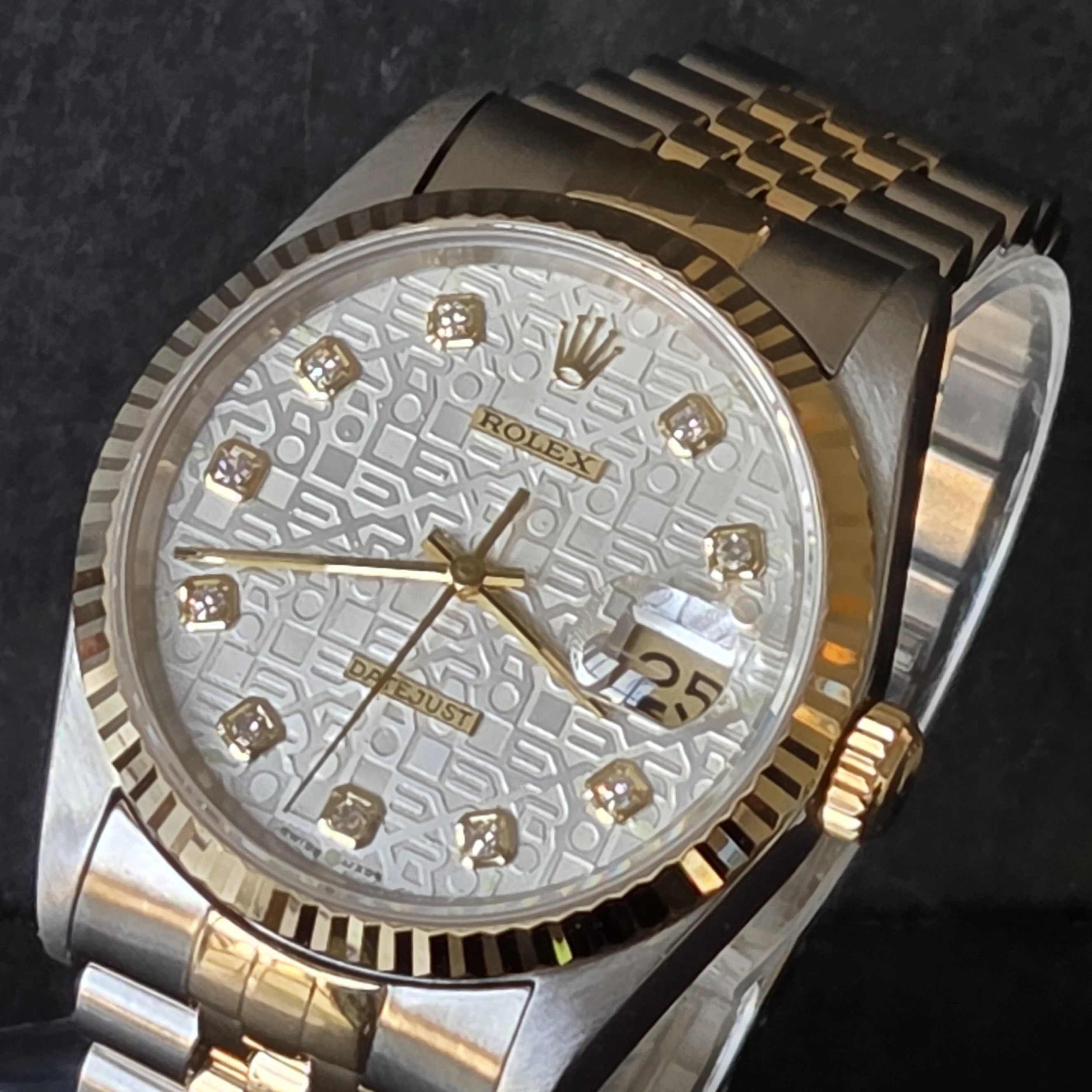 36mm jubilee big diamond datejust dial