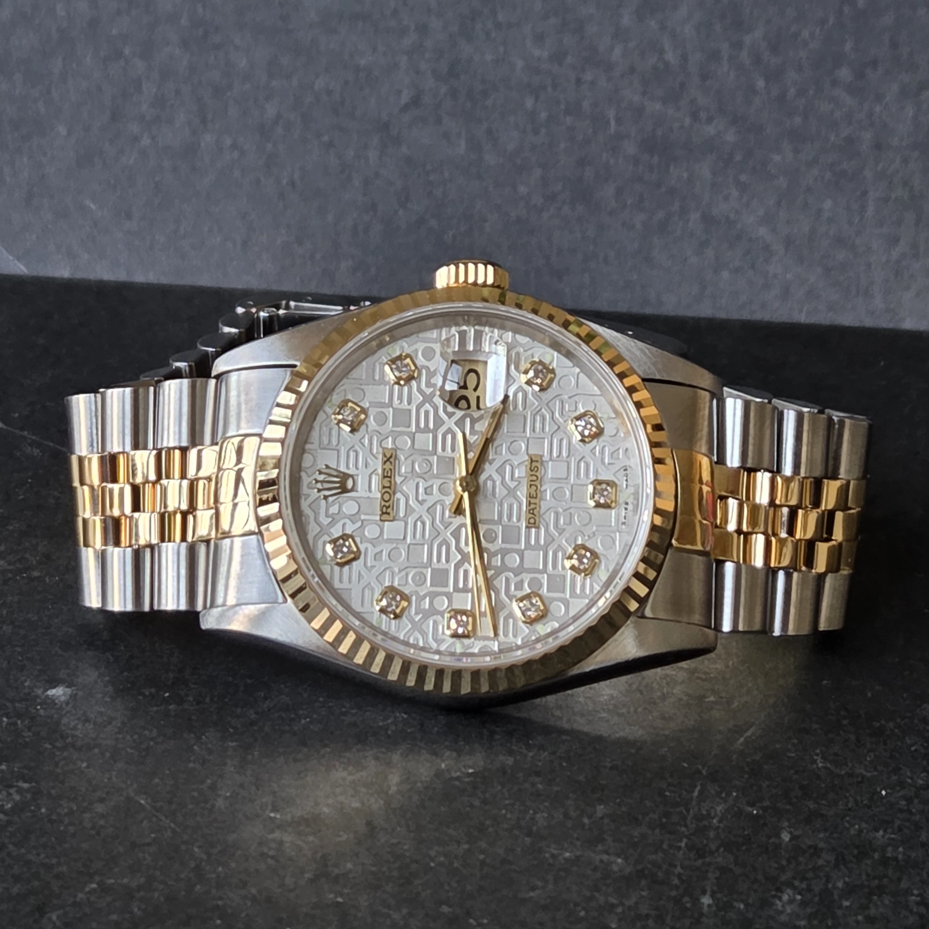 36mm jubilee big diamond datejust crown