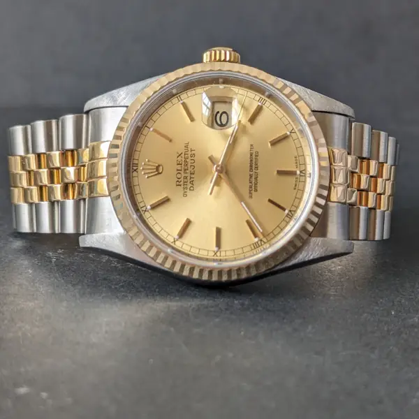 36mm steel and gold datejust preowned